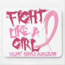 Fight Like A Girl 5.3 Breast Cancer Mouse Pad