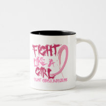 Fight Like A Girl 5.3 Breast Cancer Mug
