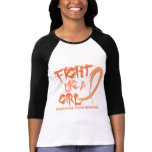 Fight Like A Girl 5.3 Endometrial Cancer t-shirts