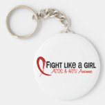 Fight Like A Girl 6.3 AIDS Keychains