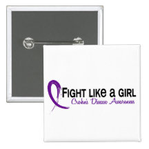 Fight Like A Girl 6.3 Crohn's Disease Button