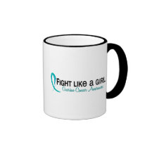 Fight Like A Girl 6.3 Ovarian Cancer Mug