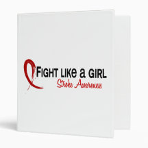 Fight Like A Girl 6.3 Stroke Vinyl Binder