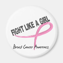 Fight Like A Girl 7.3 Breast Cancer Refrigerator Magnets
