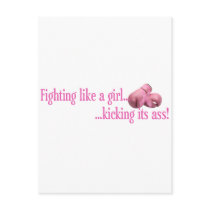 Fight like a girl against Breast Cancer Postcards