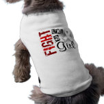 Fight Like A Girl Bone Cancer 36.8 Pet Tee Shirt
