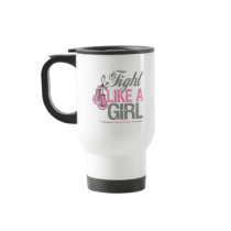 Fight Like a Girl Boxing - Breast Cancer Coffee Mug