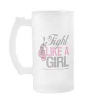 Fight Like a Girl Boxing - Breast Cancer Mugs