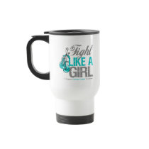 Fight Like a Girl Boxing - Cervical Cancer Mug