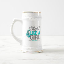 Fight Like a Girl Boxing - Cervical Cancer Coffee Mugs