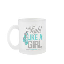 Fight Like a Girl Boxing - Cervical Cancer Mugs