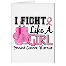 Fight Like A Girl Breast Cancer 15.2 Greeting Card