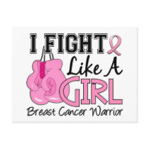 Fight Like A Girl Breast Cancer 15.2 Post Card