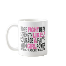Fight Like A Girl Breast Cancer 23.4 Coffee Mugs