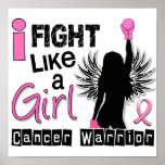 Fight Like A Girl Breast Cancer 26.2 Poster