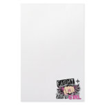 Fight Like A Girl Breast Cancer 27.8 Stationery Design