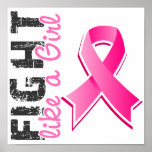 Fight Like A Girl Breast Cancer 28.8 Poster