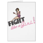 Fight Like A Girl Breast Cancer 2 Greeting Card