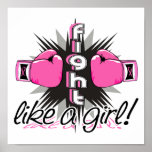 Fight Like A Girl Breast Cancer 32.8 Poster
