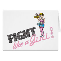 Fight Like A Girl Breast Cancer 4 cards