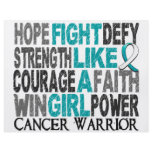Fight Like A Girl Cervical Cancer 23.4 Full Color Flyer