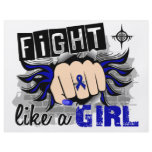 Fight Like A Girl Colon Cancer 27.8 Flyer Design
