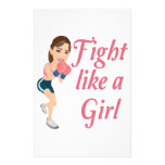 Fight like a Girl Custom Stationery