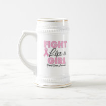 Fight Like a Girl Dazzling - Breast Cancer Mug