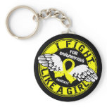 Fight Like A Girl Endometriosis 16.5 Keychain