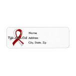 Fight Like A Girl Head Neck Cancer 41.8 Return Address Label