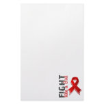 Fight Like A Girl Heart Disease 28.8 Stationery Design