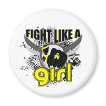 Fight Like A Girl Hydrocephalus 33.8 Refrigerator Magnet