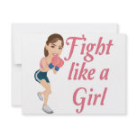 Fight like a Girl Custom Invites