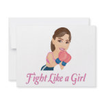 Fight like a Girl Custom Invitations