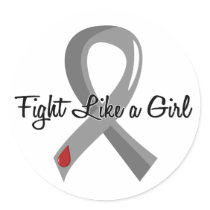 Fight Like A Girl Juvenile Diabetes 41.8 Stickers