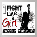 Fight Like A Girl Lung Cancer 26.2 Posters