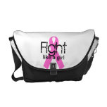 Fight like a girl messenger bag