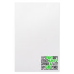 Fight Like A Girl Non-Hodgkin's Lymphoma 23.4 Stationery Design