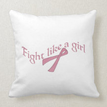 Fight like a girl pillow