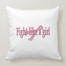 Fight like a girl pillow