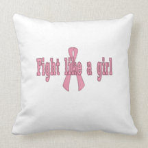 Fight like a girl pillows