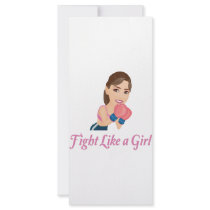 Fight like a Girl Customized Rack Card
