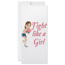 Fight like a Girl Rack Card Design