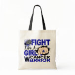 Fight Like A Girl Rectal / Anal Cancer 20.2 Canvas Bags