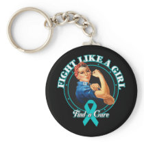 Fight Like a Girl Rosie Interstitial Cystitis Key Chain