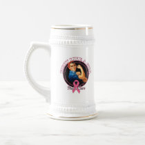 Fight Like a Girl Rosie Riveter - Breast Cancer Mug