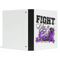 Fight Like a Girl Splatter - Lupus 3 Ring Binder