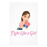 Fight like a Girl Stationery Design