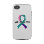 Fight Like A Girl Thyroid Cancer 41.8 Tough Iphone 4 Cases