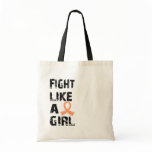 Fight Like A Girl Uterine Cancer 21.8 Canvas Bags
